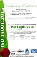 ISO 14001:2015 Certificate